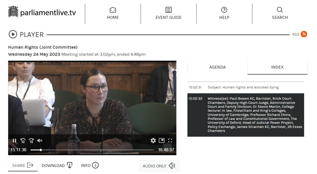 Stevie Martin giving evidence