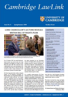 Cambridge Lawlink Issue 8 for Spring/Summer 2008