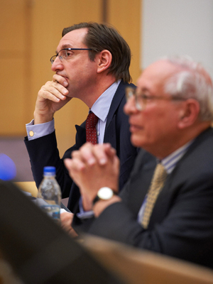 Lord Millett and Richard Millett at the launch of the Centre for Private Law