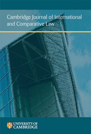 Cambridge Journal of International and Comparative Law