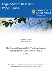 The Proposed Scotland Bill: The Constitutional Implications of Draft Clauses 1 and 2